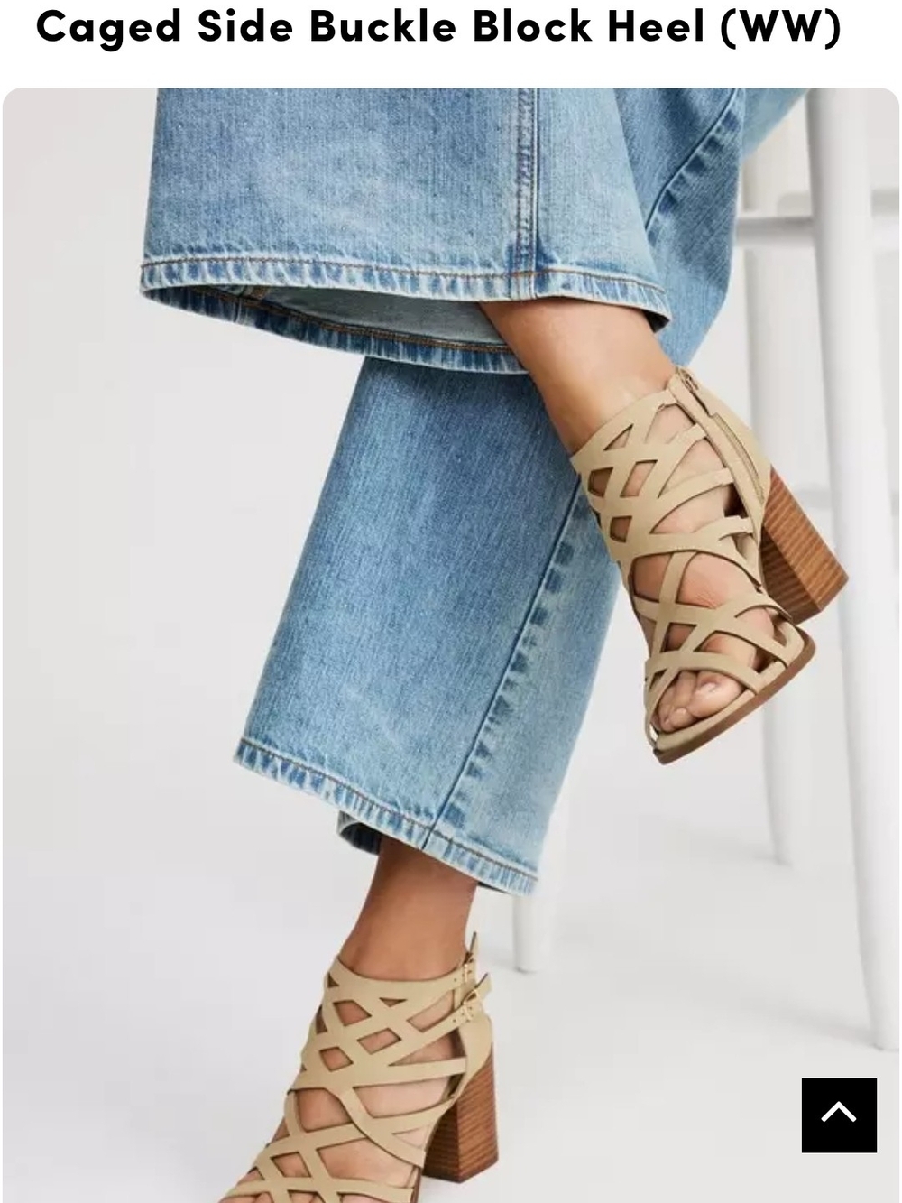 Torrid Caged Side Buckle Block Heel NWT, Size 10 WW - Picture 2 of 7